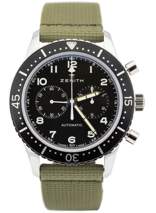 Replica Watch Zenith Pilot Cronometro Tipo CP-2 03.2240.4069/21.C803 Steel - fabric Bracelet